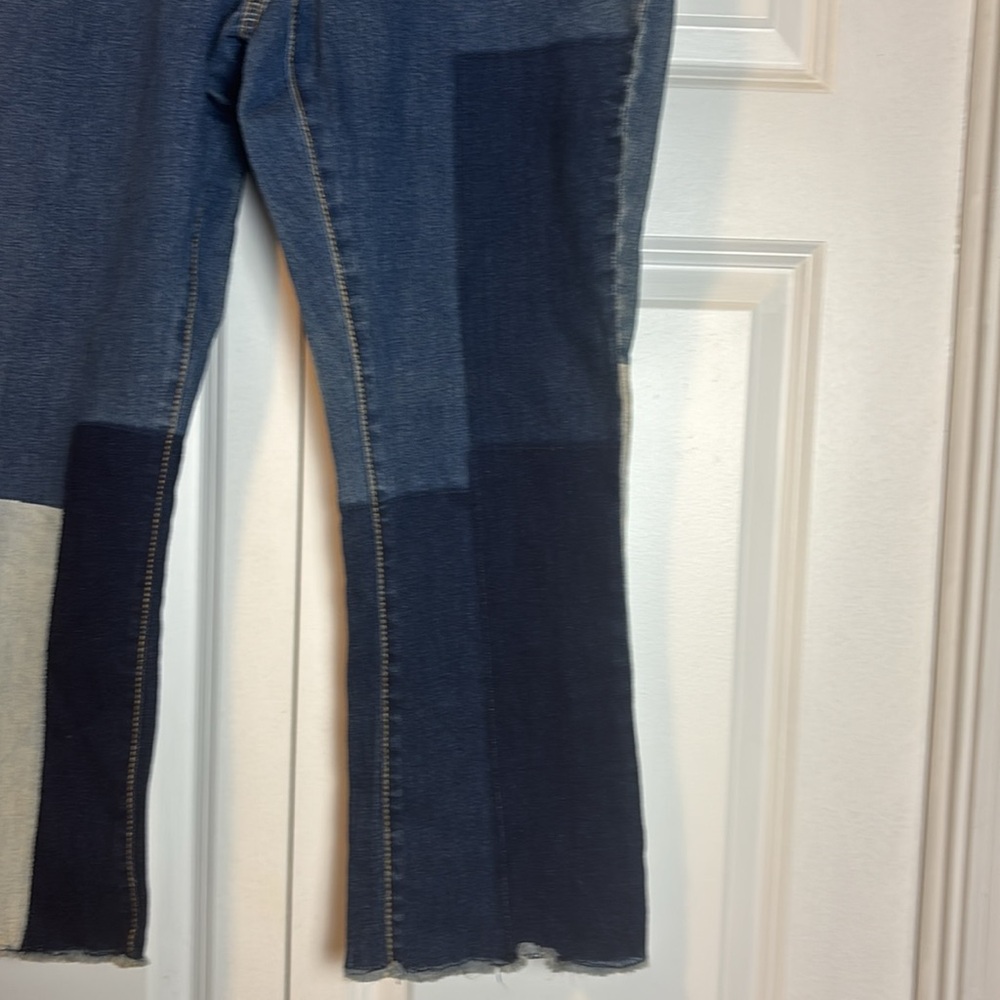 Patchwork Denim Crop Jeans Universal Thread - Picture 3 of 5